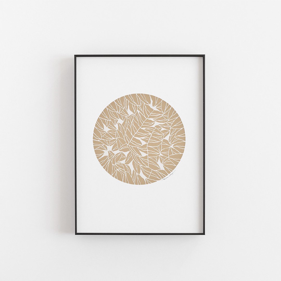 Beige Circle - Papir Vaerk