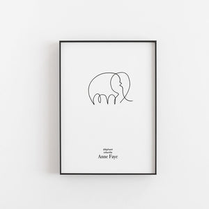 Éléphant Infantile - Anne Faye