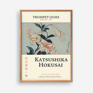 Trumpet Lillies - Katsushika Hokusai