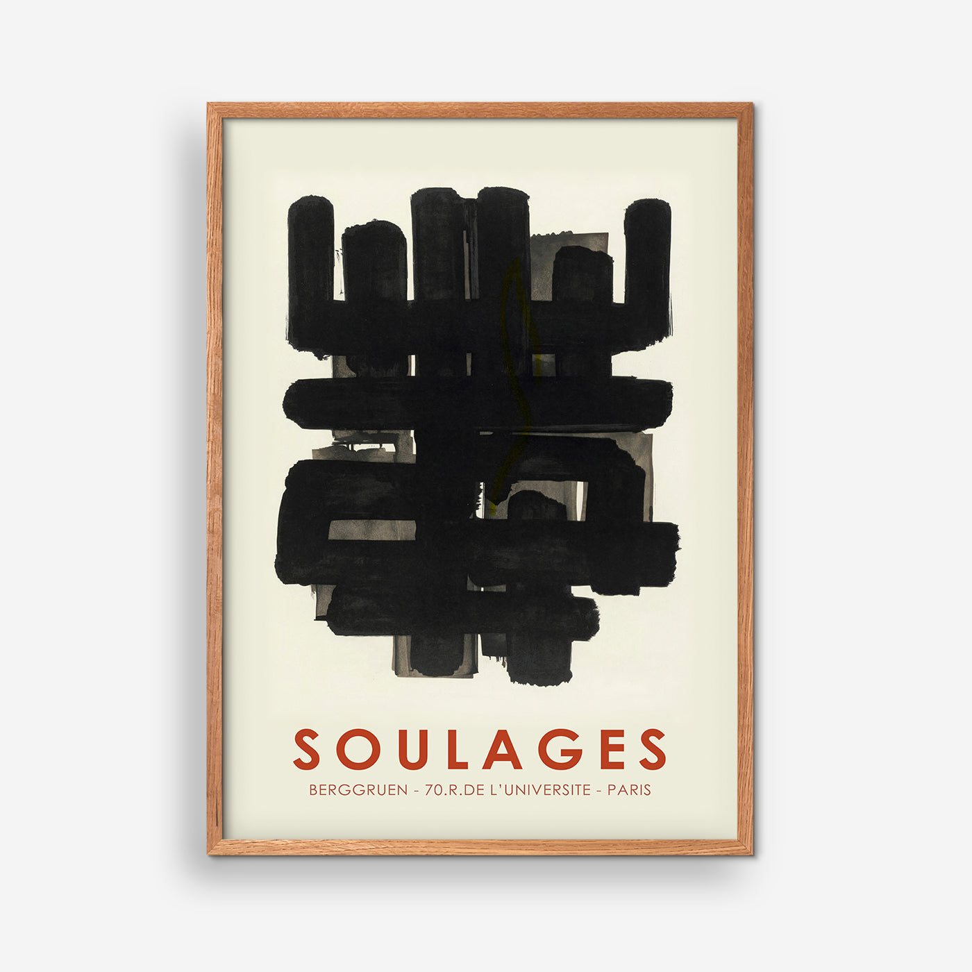 Exhibition poster - Soulages