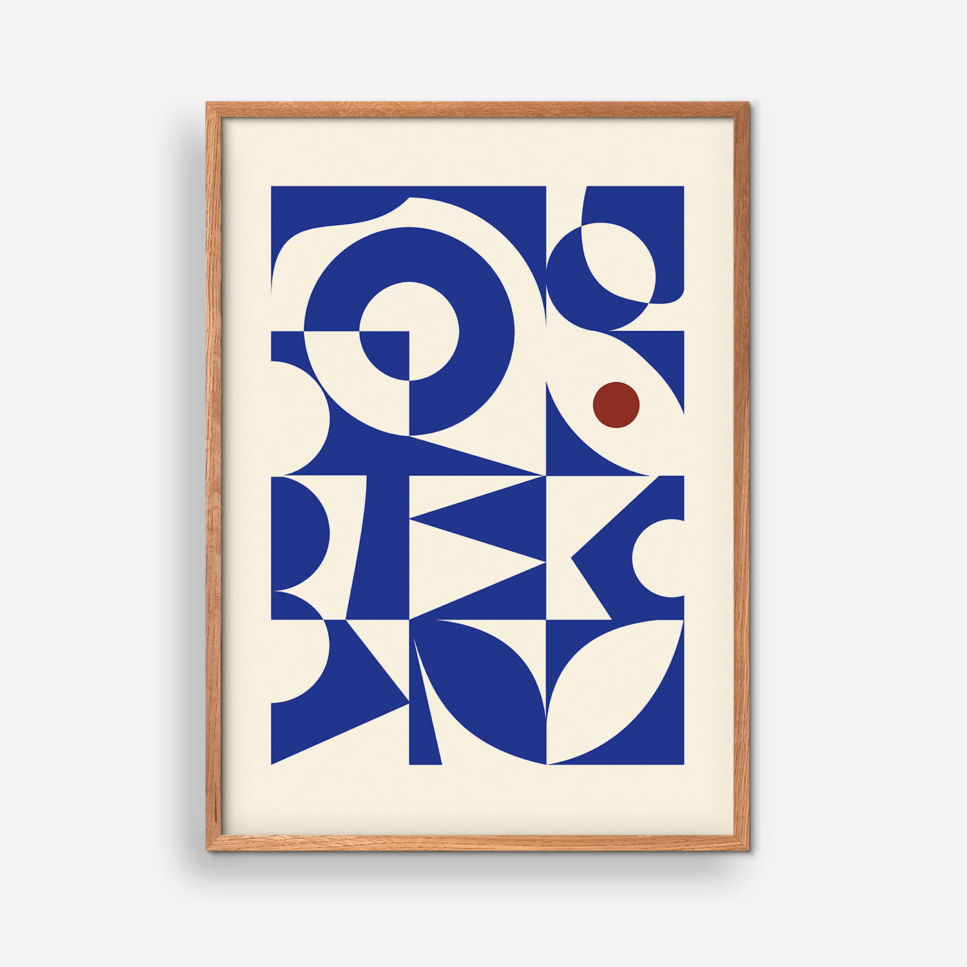 Abstract Figures, Blue - Bauhaus