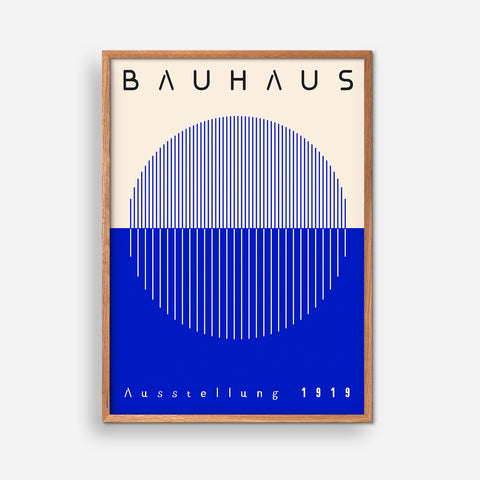 Retro Figure Cirkle, Blue - Bauhaus
