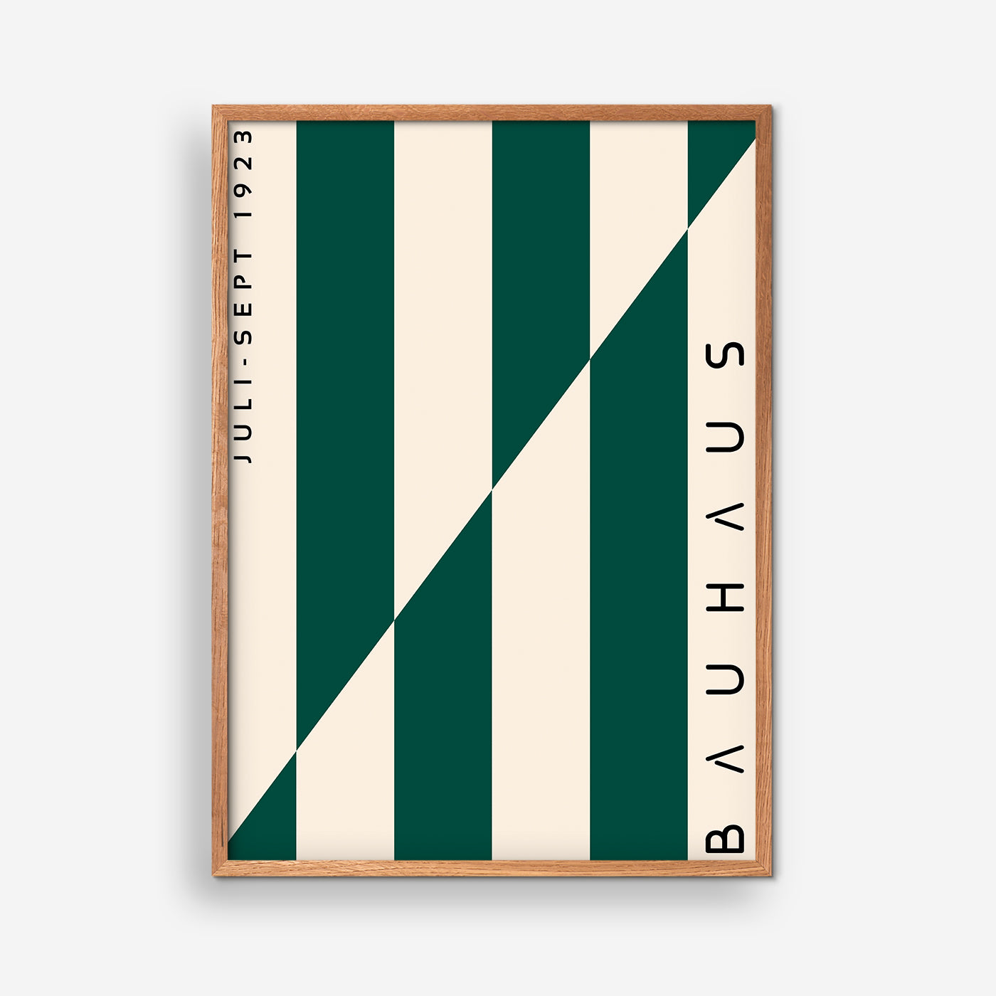 Retro Stripes, Green - Bauhaus