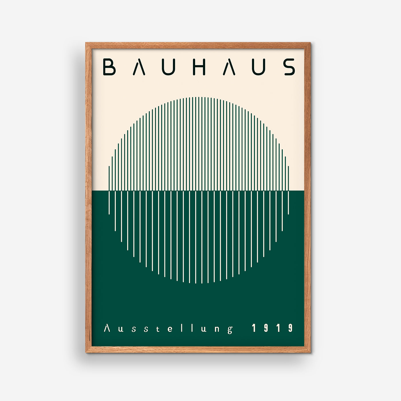 Retro Figure Circle, Green - Bauhaus
