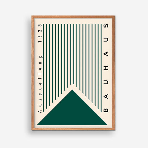 Retro Figure Triangle, Green - Bauhaus
