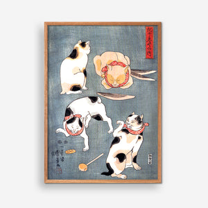 Four Cats - Utagawa Kuniyoshi