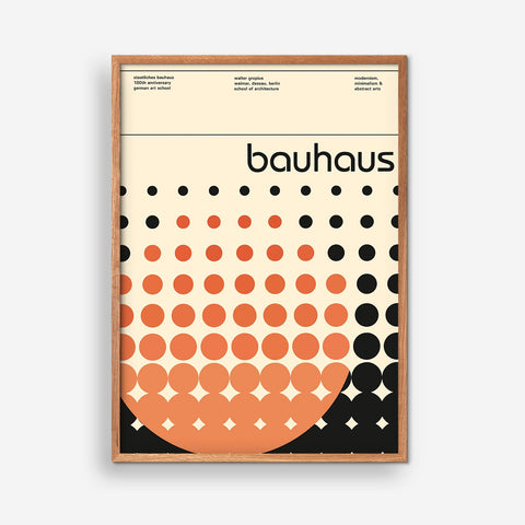 Bauhaus black/red poster