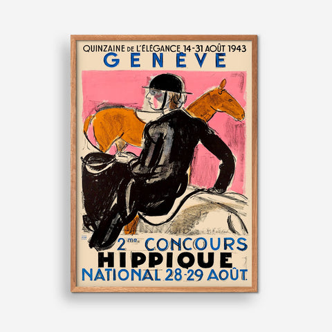 Geneve Hippique Art print