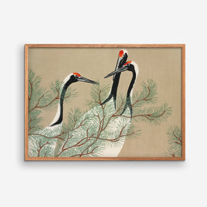 Cranes from Momoyogusa - Kamisaka Sekka