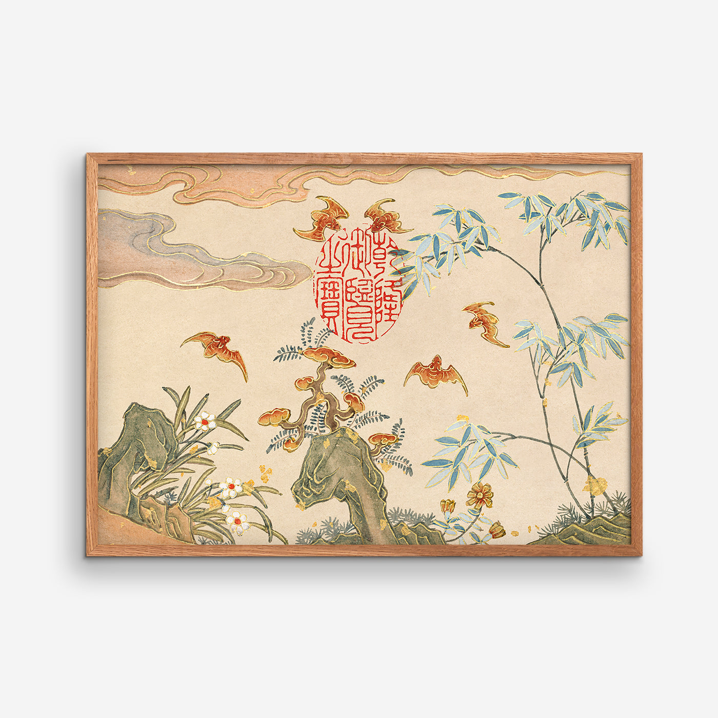 Bats, rocks, flowers - Zhang Ruoai