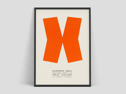Exhibition poster Orange - Ellsworth Kelly