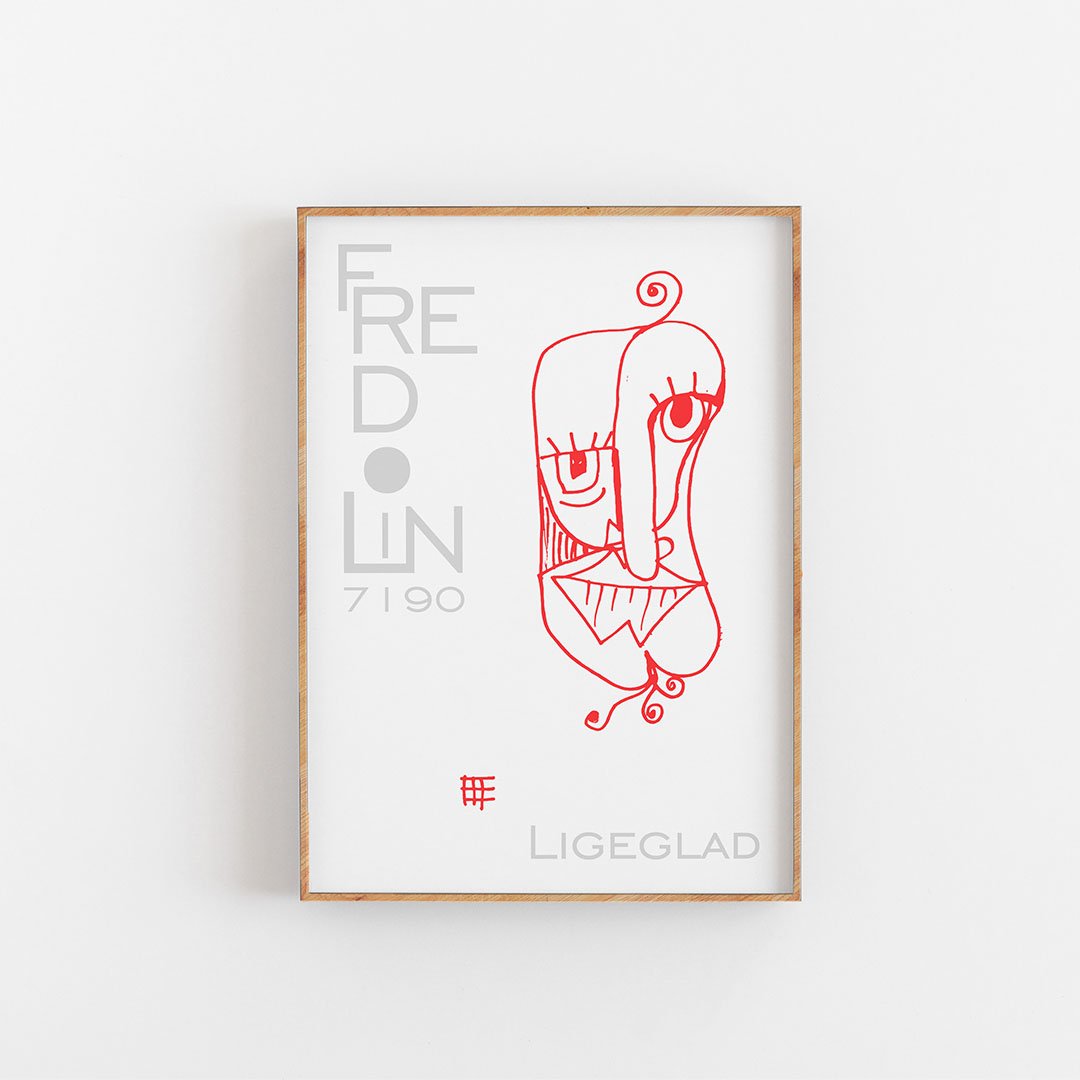 Ligeglad Art print - Fredolin