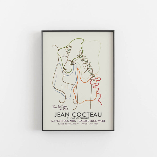 Jean Cocteau exhibition poster