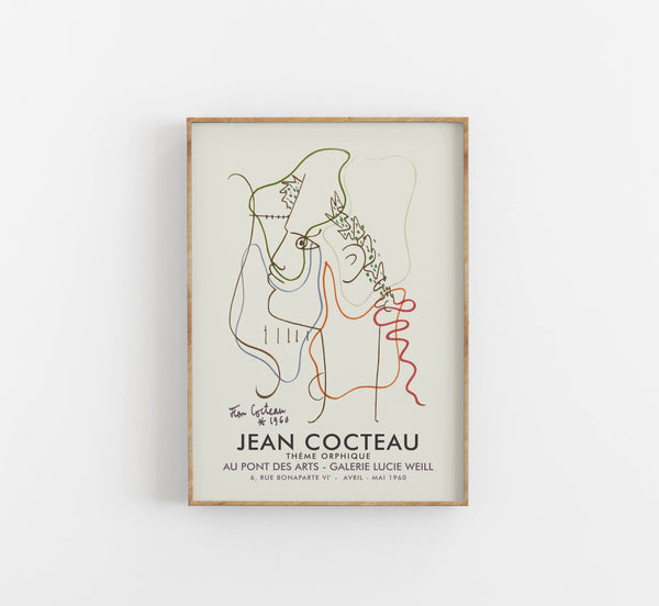 Jean Cocteau exhibition poster