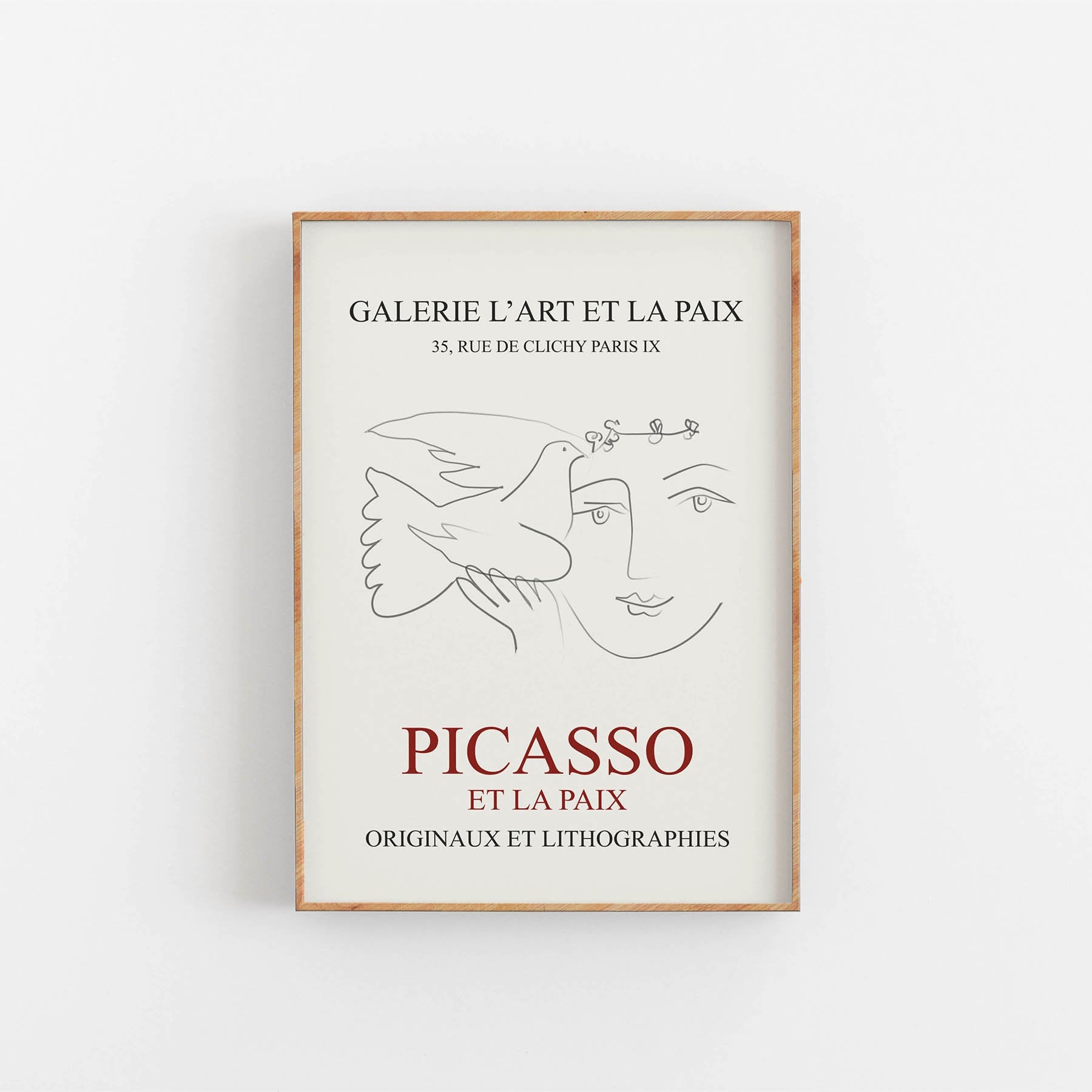 Et La Paix exhibition poster - Picasso