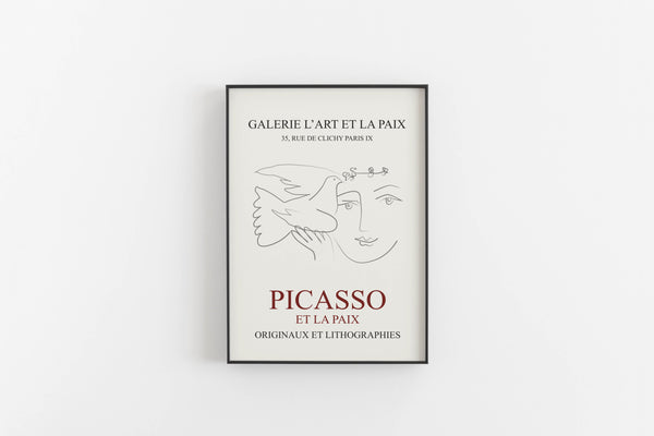 Et La Paix exhibition poster - Picasso