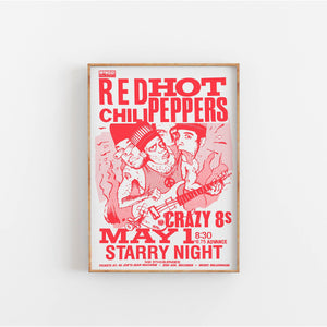 Red Hot Chilli Pepers concert poster