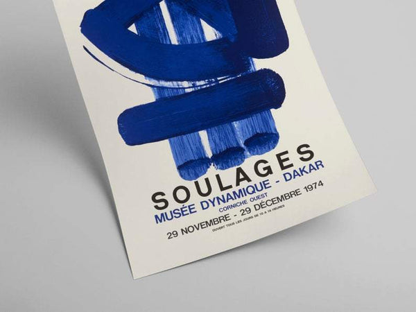Soulages Exhibition poster